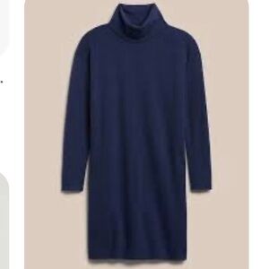 Banana Republic Blue Knit sweater dress in Petite xs like new